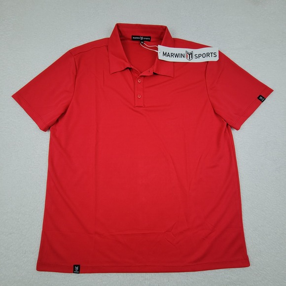 Other - Marvin Sports Ganassi Performance Polo Shirt Mens XL Red Indy Car Racing New